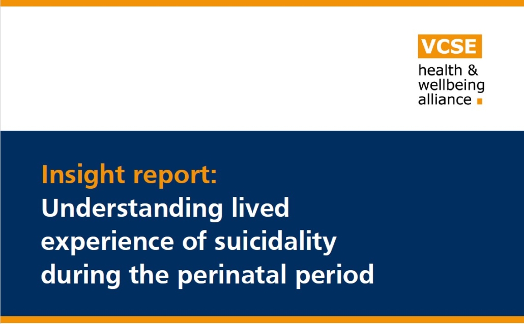 Image showing the front page of the report. Click here to access the perinatal suicidality report.